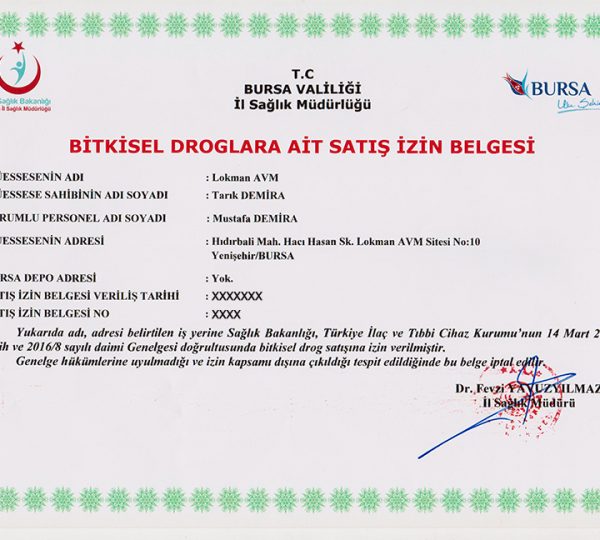 Certificato Fitosanitario